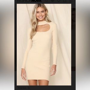 Fashion Nova mini sweater dress size M
